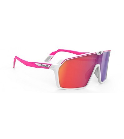 Sunglasses Rudy Spinshield Multilaser Red Asian Fit White/Pink Fluo